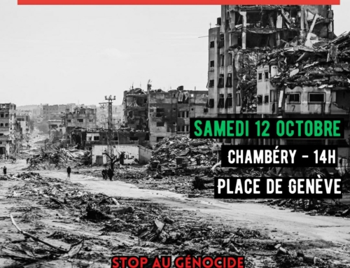 Contre les crimes d’Israël samedi 14h